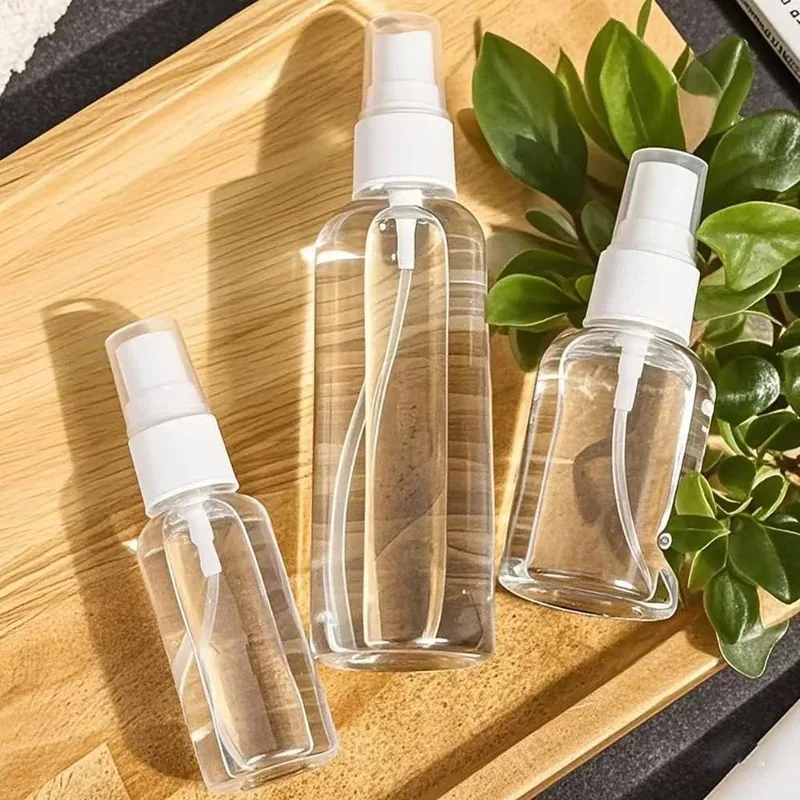 PET Plastic Refillable Spray Bottles Portable Travel Clear Empty Bottle Perfume Dispenser Container Atomizer Spray Bottles