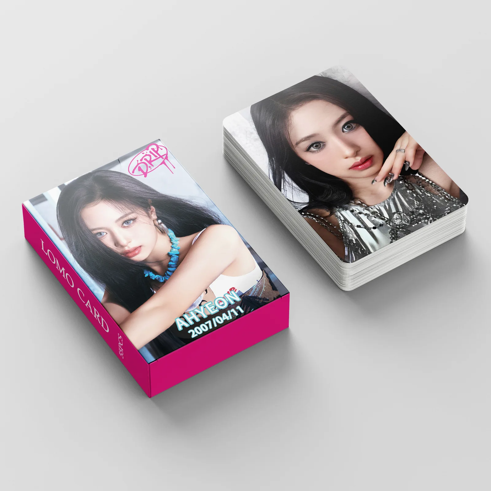 55Pcs/Set Kpop Babymonster AHYEON Ahyeon Drip Baby Monster Lomo Card Postcards Photocard For Fans Collection Gifts