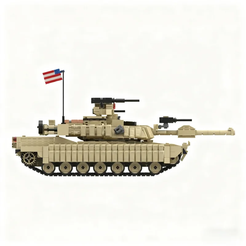 1198 pièces MOC Abrams US MBT 1 échelle modèle blocs de construction jouet Architecture assembler des cadeaux de noël bricolage idée créative éducation