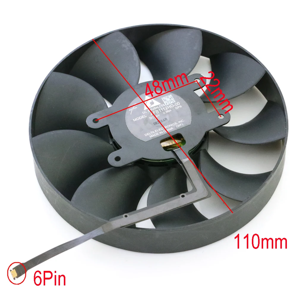 AFB1112HD-00 110mm DC12V 0.90A For NVIDIA GeForce RTX3090FE RTX3090Ti 3090 Graphics Video Card VGA Fan