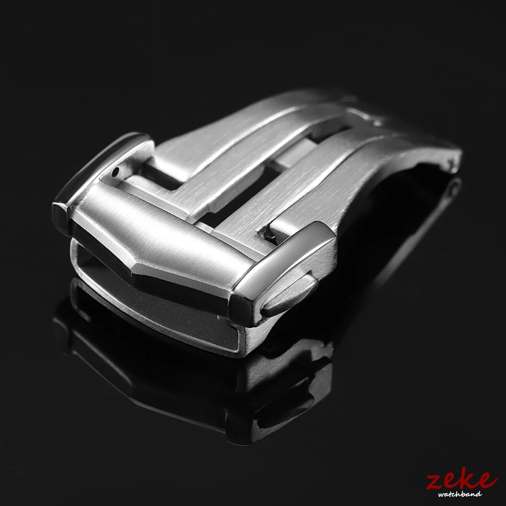 18mm 20mm Stainless Steel Folding Watch Buckle for Omega Polished / Matte Deployment Clasps for Omega Seamaster Watchband Button image 3