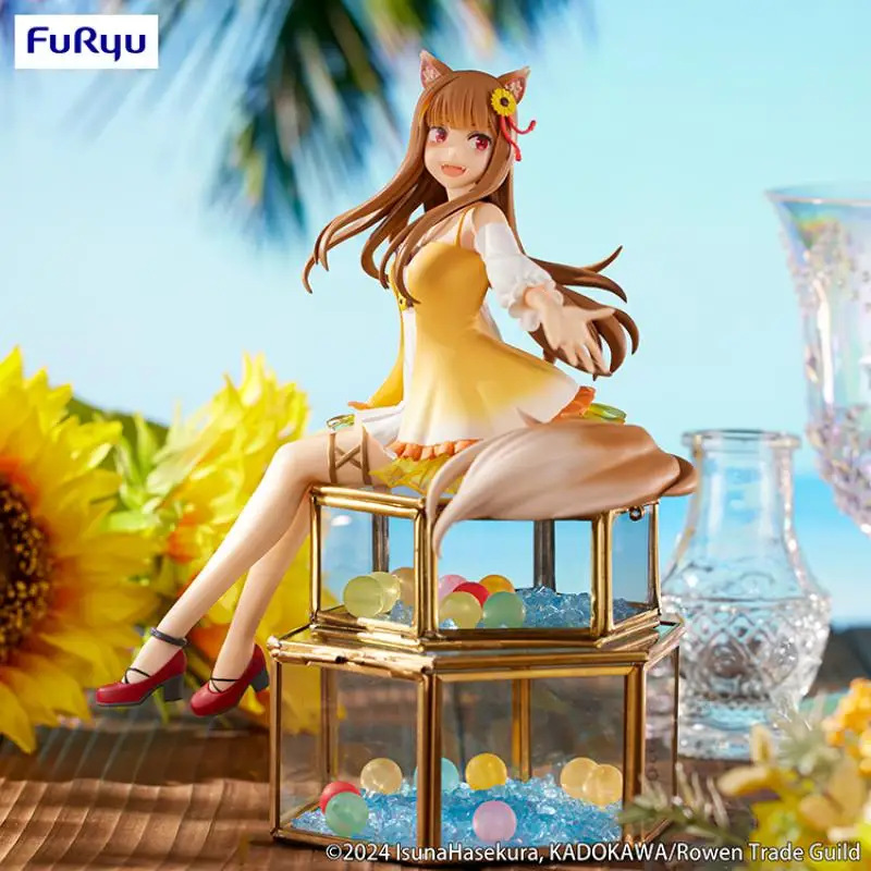 Furyu Spice and Wolf Holo Sunflower Dress Ver Noodle Stopper Figure Anime Action Model Collectible Toys Gift