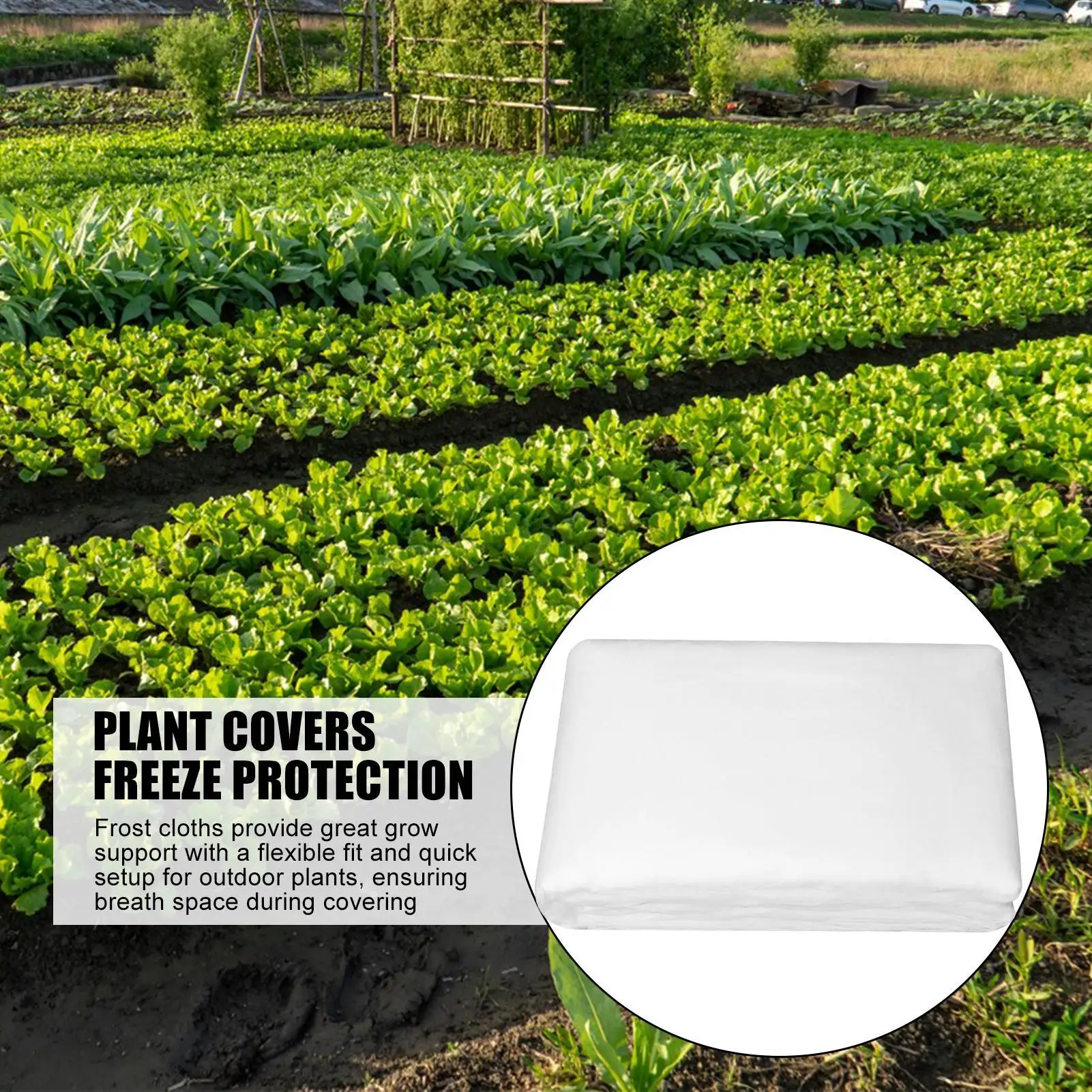 Frost Blanket 10X30FT Winter Plant Covers Freeze Protection Cloth Fabric Sheeting For Shrub Garden Vegetable Greenhouse