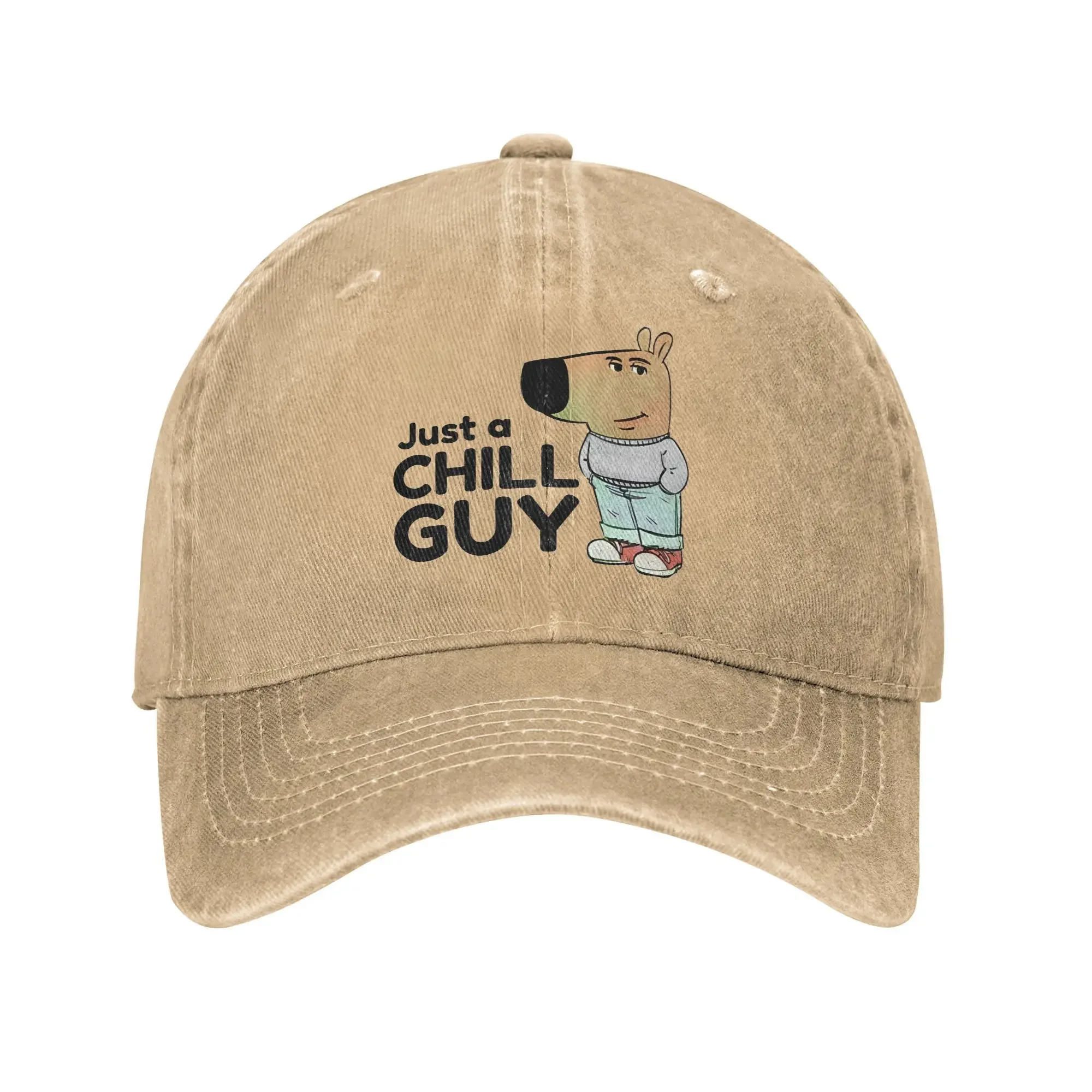 

Vintage I Am Just A Chill Guy Meme Baseball Caps Unisex Style Distressed Denim Snapback Cap Outdoor All Seasons Travel Adjustab