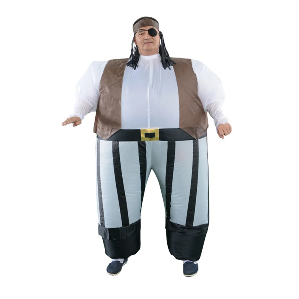 

Pirate Inflatable Costume Blow up Suit Adult Kids Halloween Party Dress Cosplay Comfortable Easy Movement Flexibility Novel