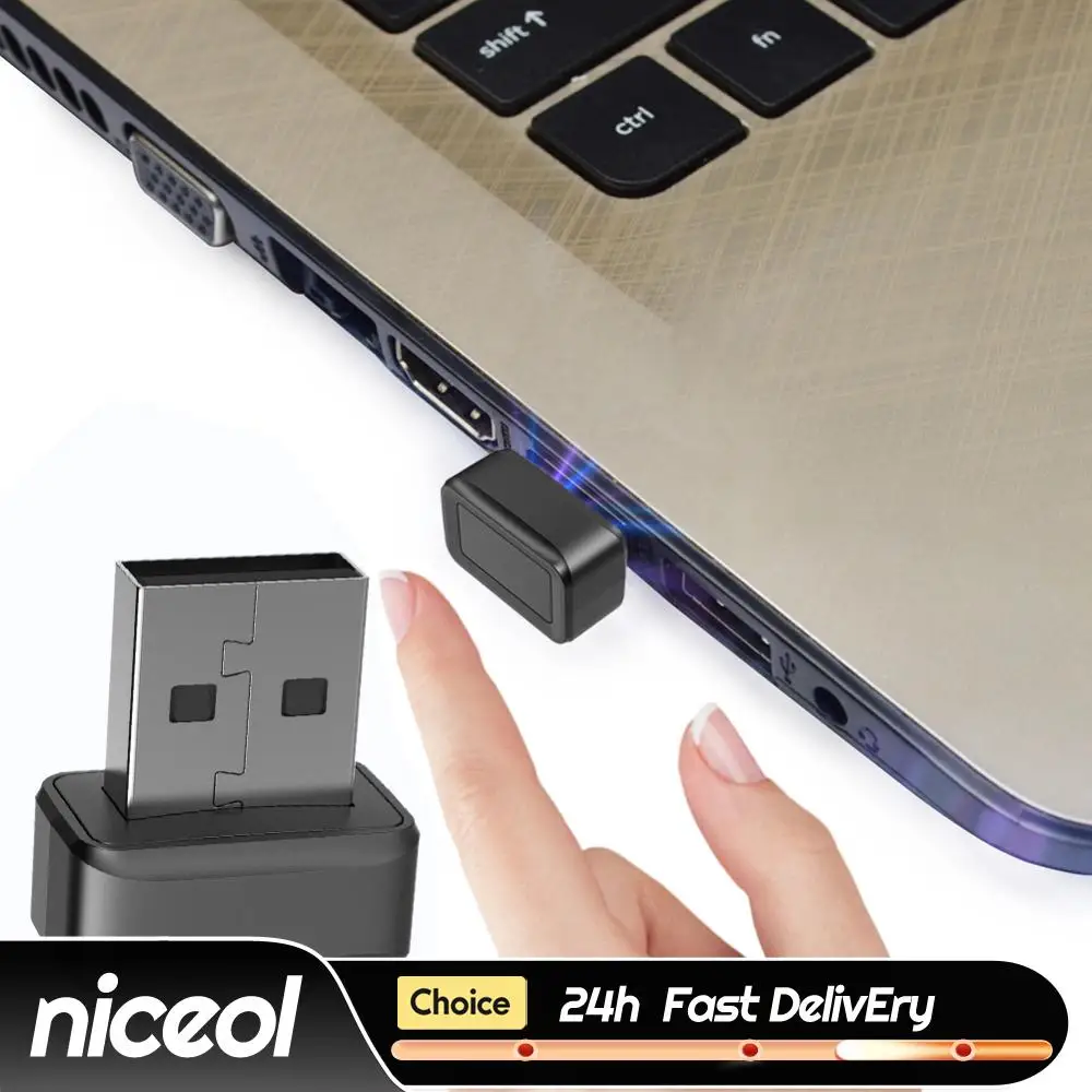 

USB Fingerprint Key Reader FIDO U2F Portable Key Windows Hello Anti-Spoofing Mini Fingerprint Reader for PC Or Laptop