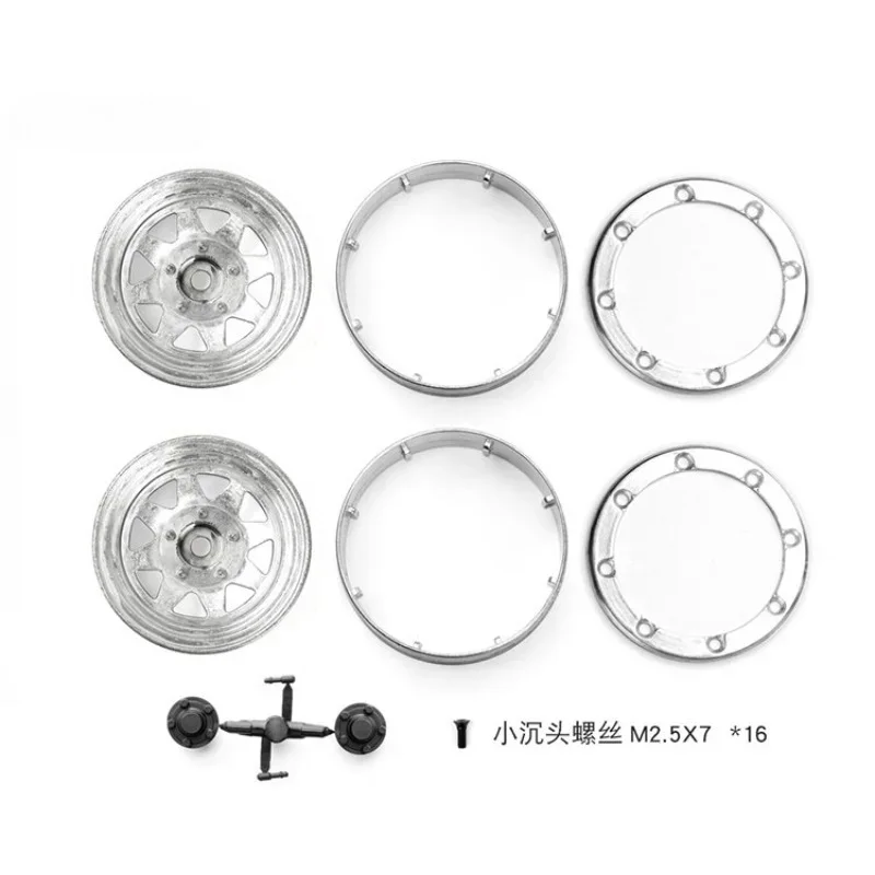 1.9 Inch Heavy & Old-fashioned Metal Wheel Rim #G04 For 1/10 Crawler TRX4  SCX10 RC4WD  CFX  #GAX0130G/W