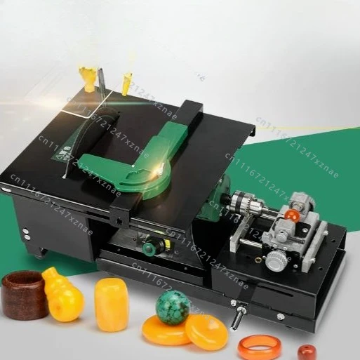 Small Cutting Machine Table Saw Grinding Polishing Table Saw，220V 950W High Power Table Grinder Jade Polishing Machine
