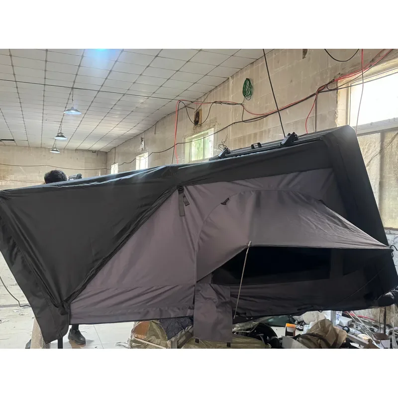 New Design Hard Shell Overland Offroad Camping Car Truck Roof Top Tent 4 Person Aluminium Rooftop Tent Side Open