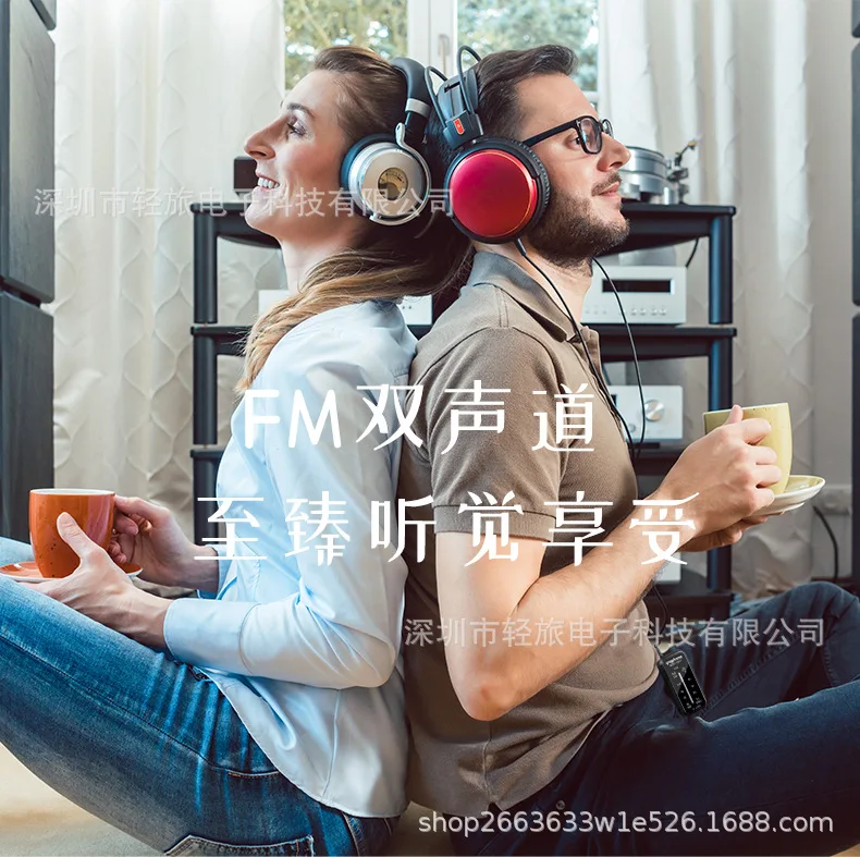 วิทยุ FM Mini สเตอริโอวิทยุแบบพกพาวิทยุประกอบด้วยหูฟัง,ด้านหลังคลิปและสัญญาณ,