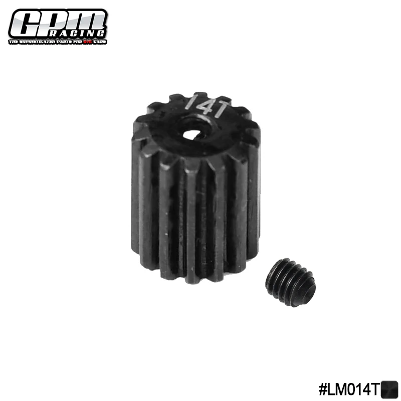 GPM Harden Steel 45# 14T/15T/16T Pinion Gear For LOSI 1/18 Mini-T 2.0 Stadium Truck