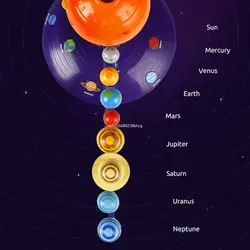 Zestaw modeli do składania planet Układu Słonecznego Zestaw modeli do składania planetarium Astronomia Projekt naukowy DIY