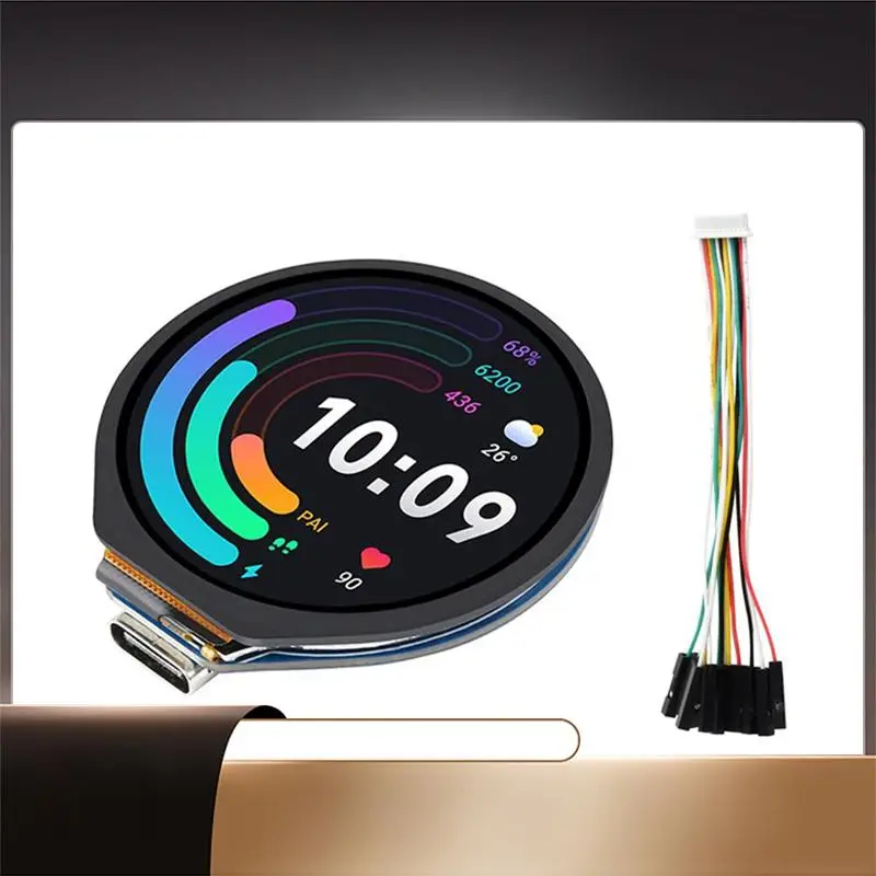 

Плата MCU Waveshare RP2040 с 1,28-дюймовым круглым сенсорным ЖК-дисплеем 65K RGB на базе RP2040 USB C-порта акселерометра, датчика гироскопа-X64A