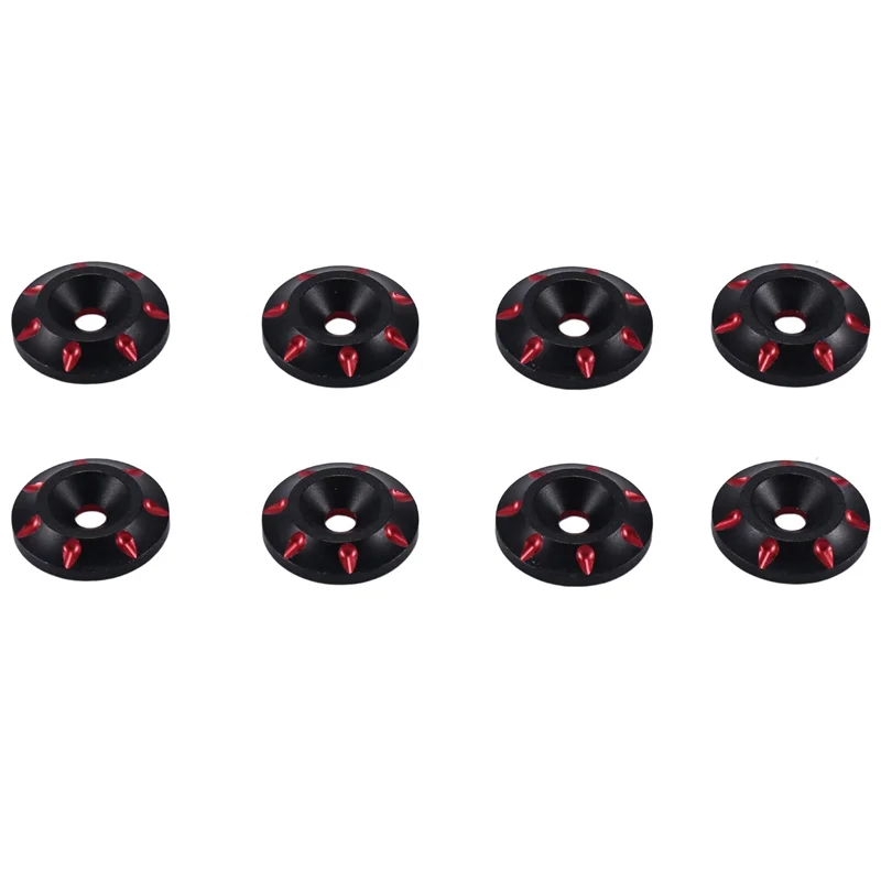 YSUN-8 szt. Metalowe Śruby Stożkowe M3 z Podkładkami do Samochodów RC Off Road Buggy Monster Truck Dift w Skali 1/8 1/10, 1