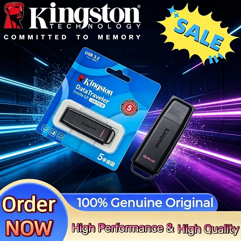 

Data Traveler Exodia DTXG2 USB 3.2 Flash Pen Drive 128GB 256GB 512GB For All Computers Genuine Kingston Portable Memory Stick