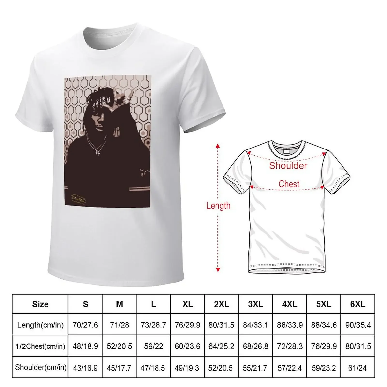 JID Dicaprio 2 Poster T-shirt summer tops shirts graphic tees Short sleeve tee summer clothes big and tall t shirts for men