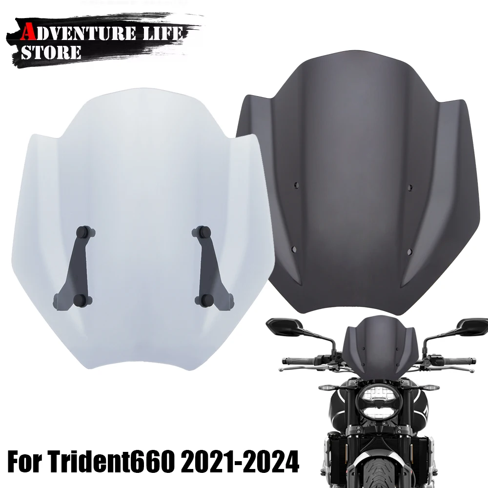 

For Trident 660 Windshield Windscreen Motorcycle Front Fairing Air Accessories Wind Deflector For Trident660 2021 2022 2023 2024