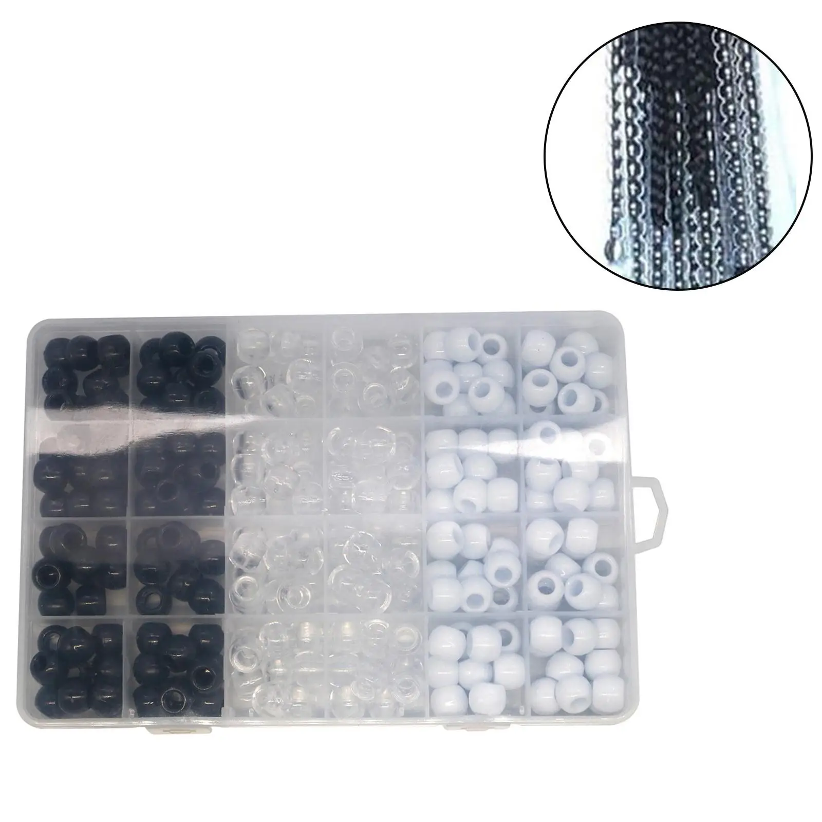 Assorted Resin Hair Tie Braid Beads Dreadlocks Pony Bead 12mm Large Hole for DIY Crafts Bracelet Necklace