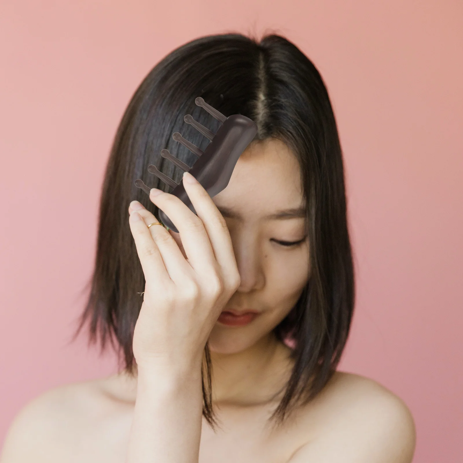 

Wooden Comb Purple Sandalwood Massage Wide Tooth Hair Detangler Comb Scalp Stimulator for Curly Hair Combs for Men