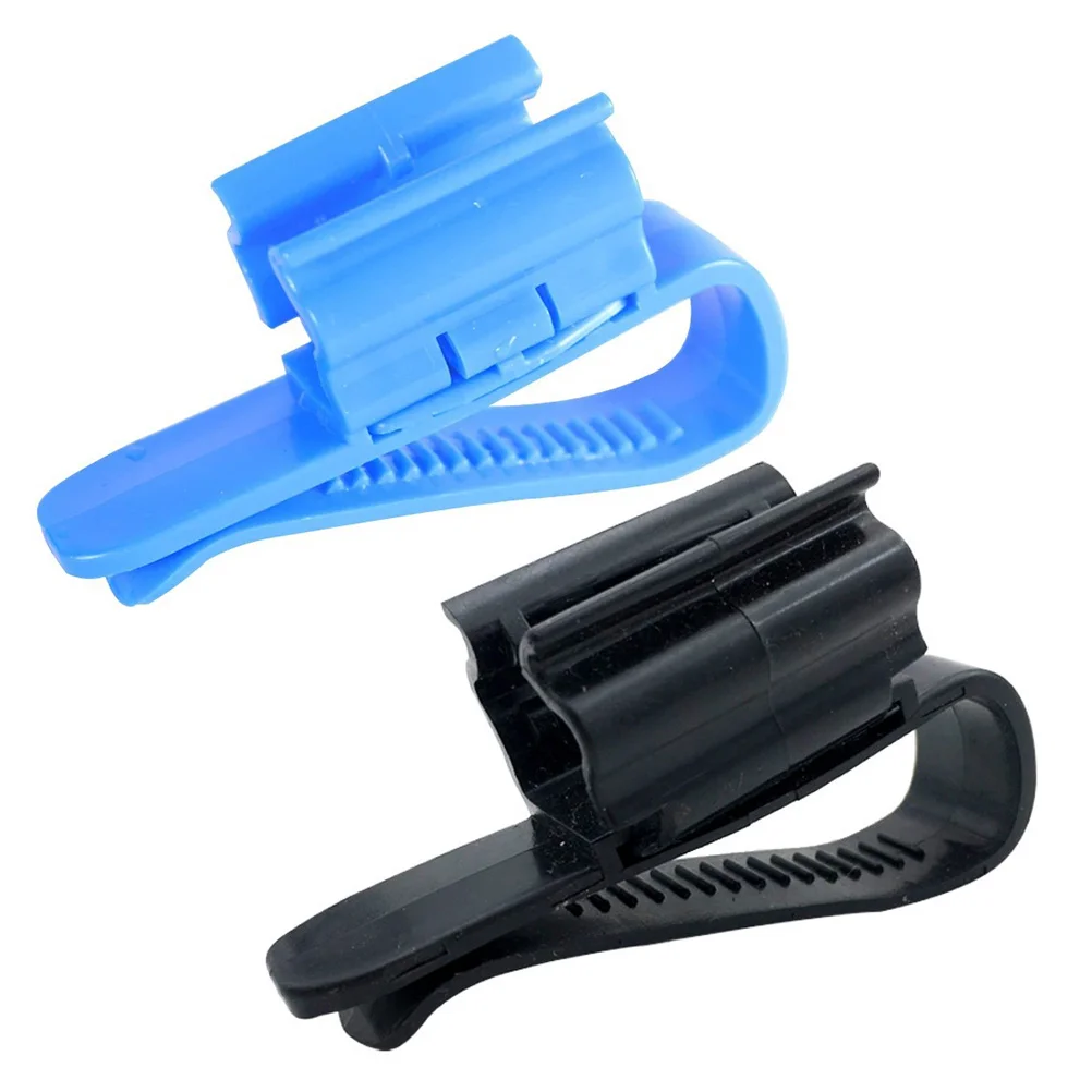 

2pcs Fish Tank Mounting Clips Blue Black Water Pipe Retainer Aquarium Hose Holders Durable Plastic Clamps For Filter
