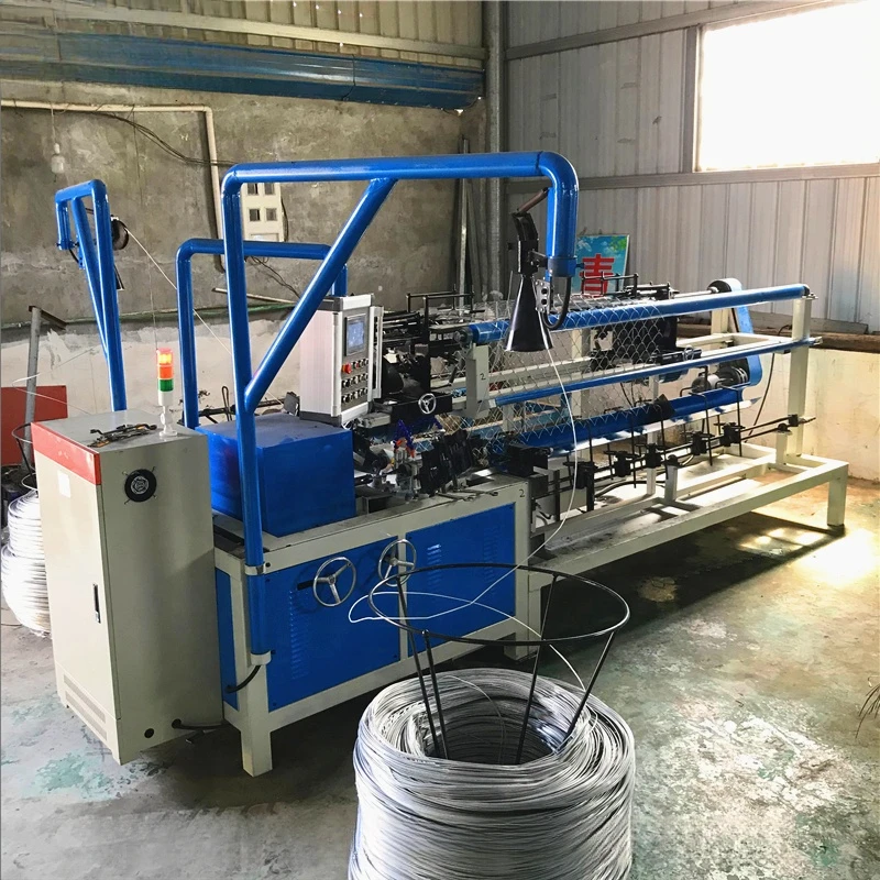 Fully Automatic Cnc Wire Mesh Weaving Machine Factory Chain Link Artificial Grass Fence Making Machine