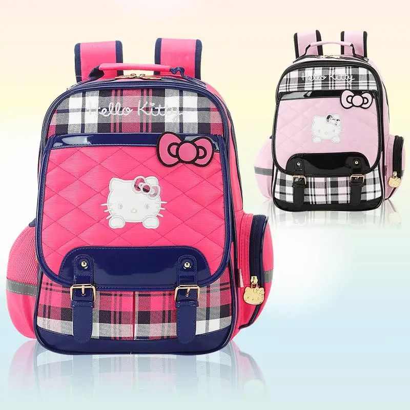 

Waterproof Breathable Lighten The Burden Cute Backpack Cartoon Hello Kittys Schoolbag Good-Looking Children Backpack Gift