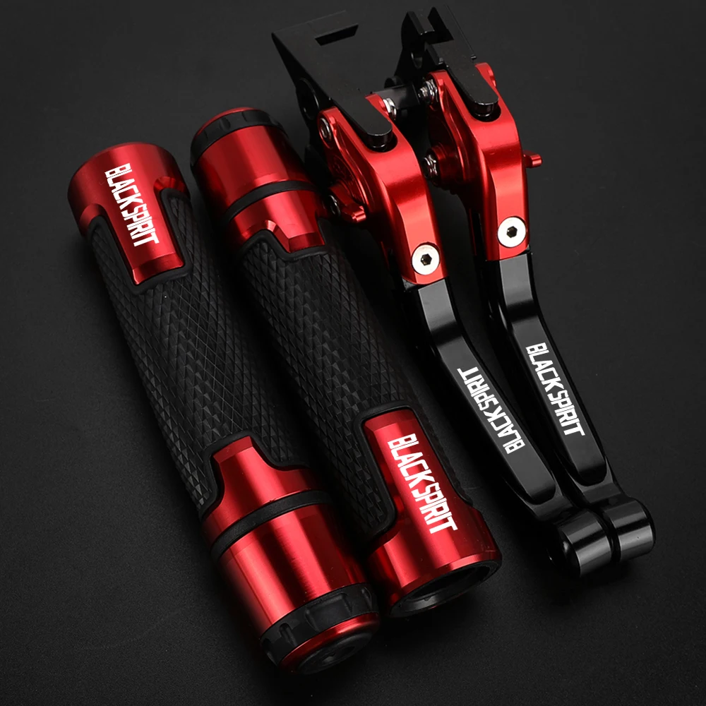 

Motorcycle Accessories Adjustable Brake Clutch Levers Handlebar grips ends for Honda BlackSpiRit Black SpiRit 2014-2016 2017
