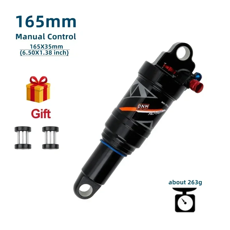 DNM AO-38RC mountain bike rear air shock absorber  lockable rebound 165/190/200/210mm bicycle shock absorber Bicycle Accessories