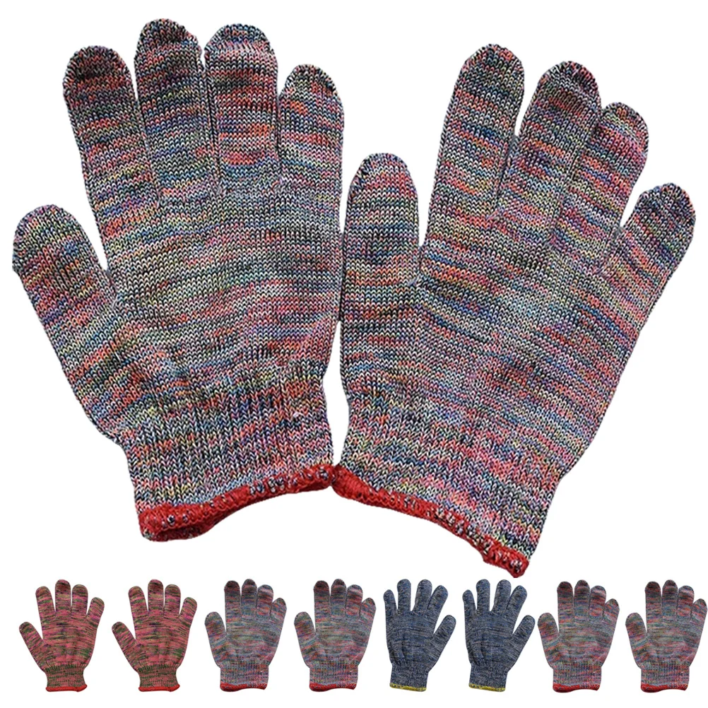 

12pcs Anti-Slip Wear-Resistant Garden Gloves Heavy Duty Protective Work Gloves For Gardening Outdoor Landscaping Fishing
