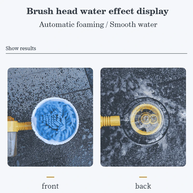 Car Wash Brush Cleaning Kit Rotary 360 Deep Cleaning Car Wash Brush Microfiber Long Handle Cleaning Tool For Cleaning Vehicles