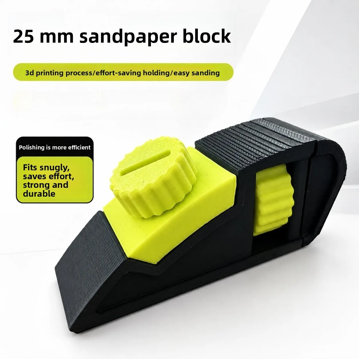 2PCS Adjustable Tension Handheld Sandpaper Holder Clamp for Woodworking Models Polishing Sanding Tool with Quick Change Design