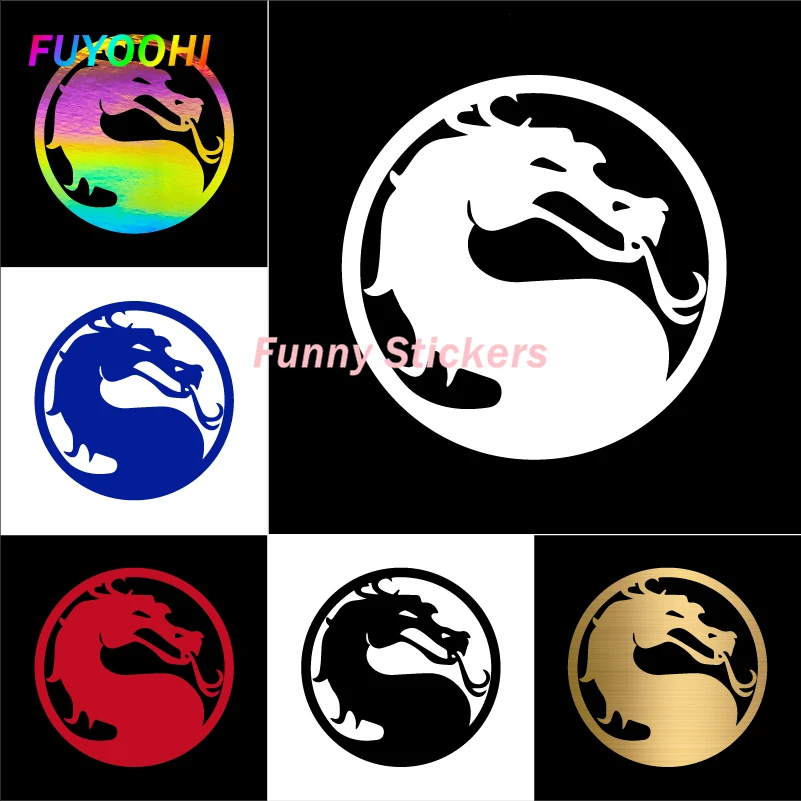 FUYOOHI Play Stickers Mortal Kombat Car Sticker Reflective Body Window Bumper Stickers Waterproof Vinyl Decal Auto Accessories