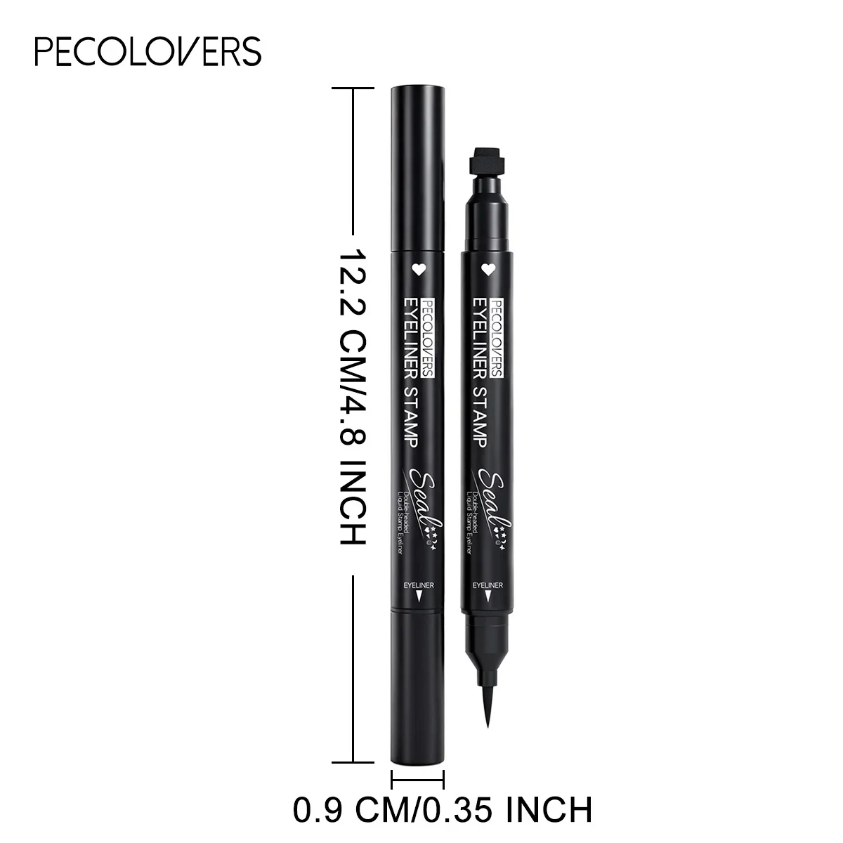 7PCS/SET Double Head Waterproof Liquid Eyeliner Moon Star Heart Shapes Tattoo Stamp Quick Dry Eye Liner Pencil Makeup Tool view 4