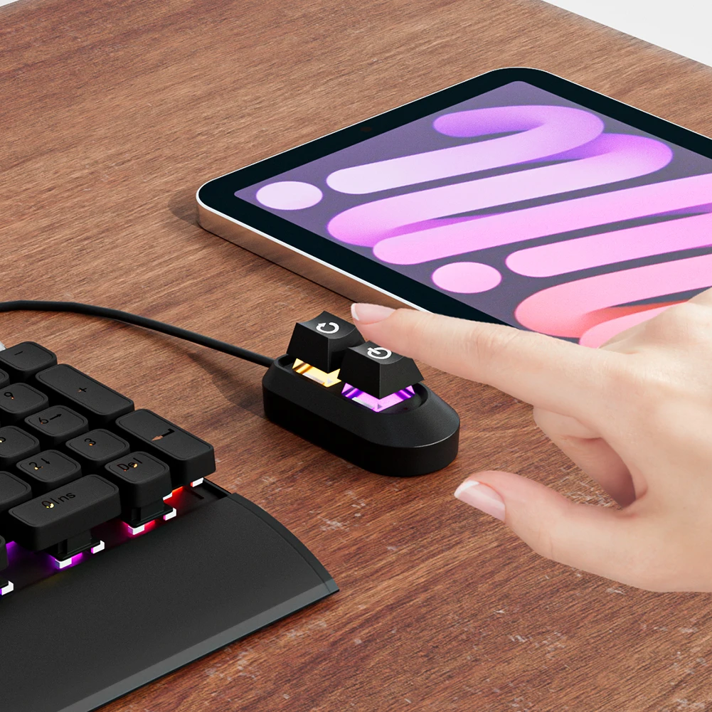 Przycisk Włącznika/Wyłącznika Zasilania PC z Podświetleniem LED RGB 2M, Przycisk Kluczykowy, Przedłużacz do Płyty Głównej Komputera Stacjonarnego