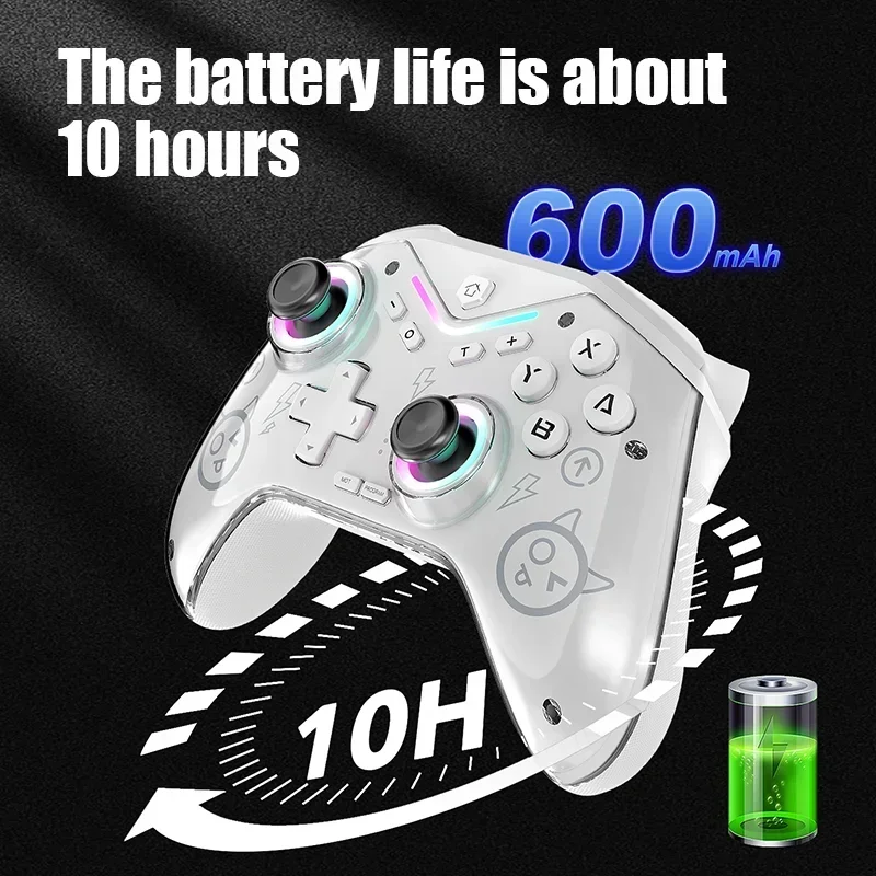 For Switch Pro Controller Joystick For Switch Game Console 6-Axis Handle Hall effe PC Android IOS Wireless Bluetooth Gamepad