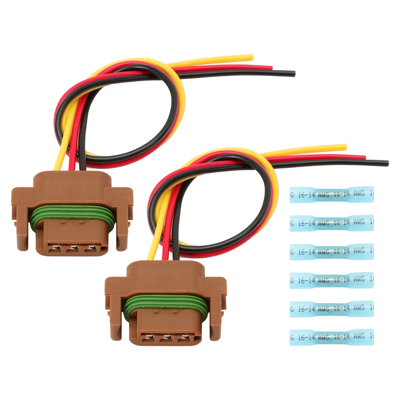 

2PCS Turn Signal Lights Connector for Dodge Ram 2500. 2003-2009 5.7L/5.9L/6.7L/8.0L 55077120AF Pigtail Plug Wiring Harness