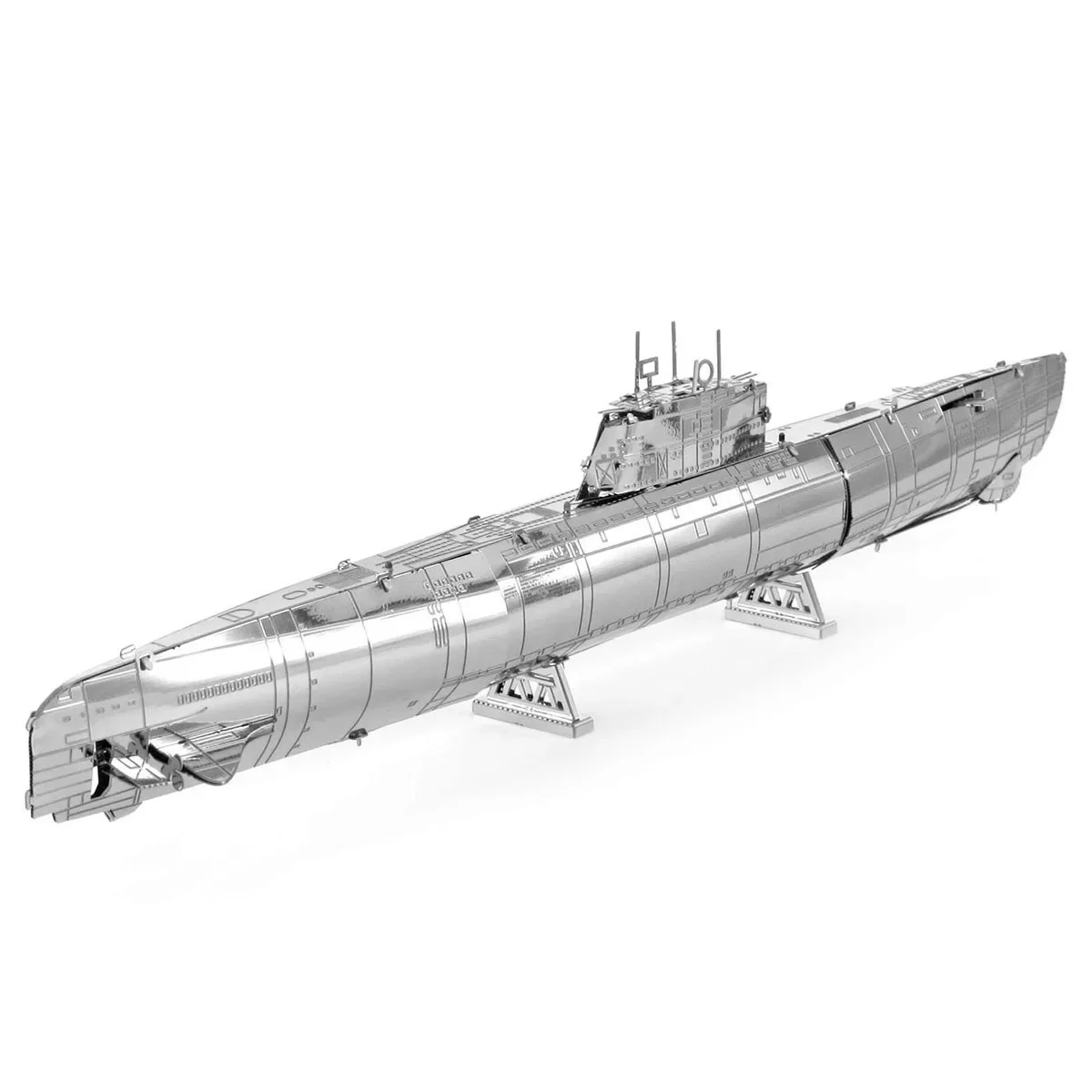 U-Boat XXI Model 3D Metal Puzzle Military Submarine Assembly Model Laser Cutting Kit Jigsaw Toys For Kids Adult