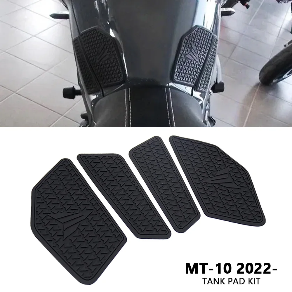 

MT-10 2024 2023 2022 наклейка на бак, аксессуары для мотоциклов для YAMAHA MT 10 MT10 SP, нескользящая боковая водонепроницаемая накладка на топливный бак