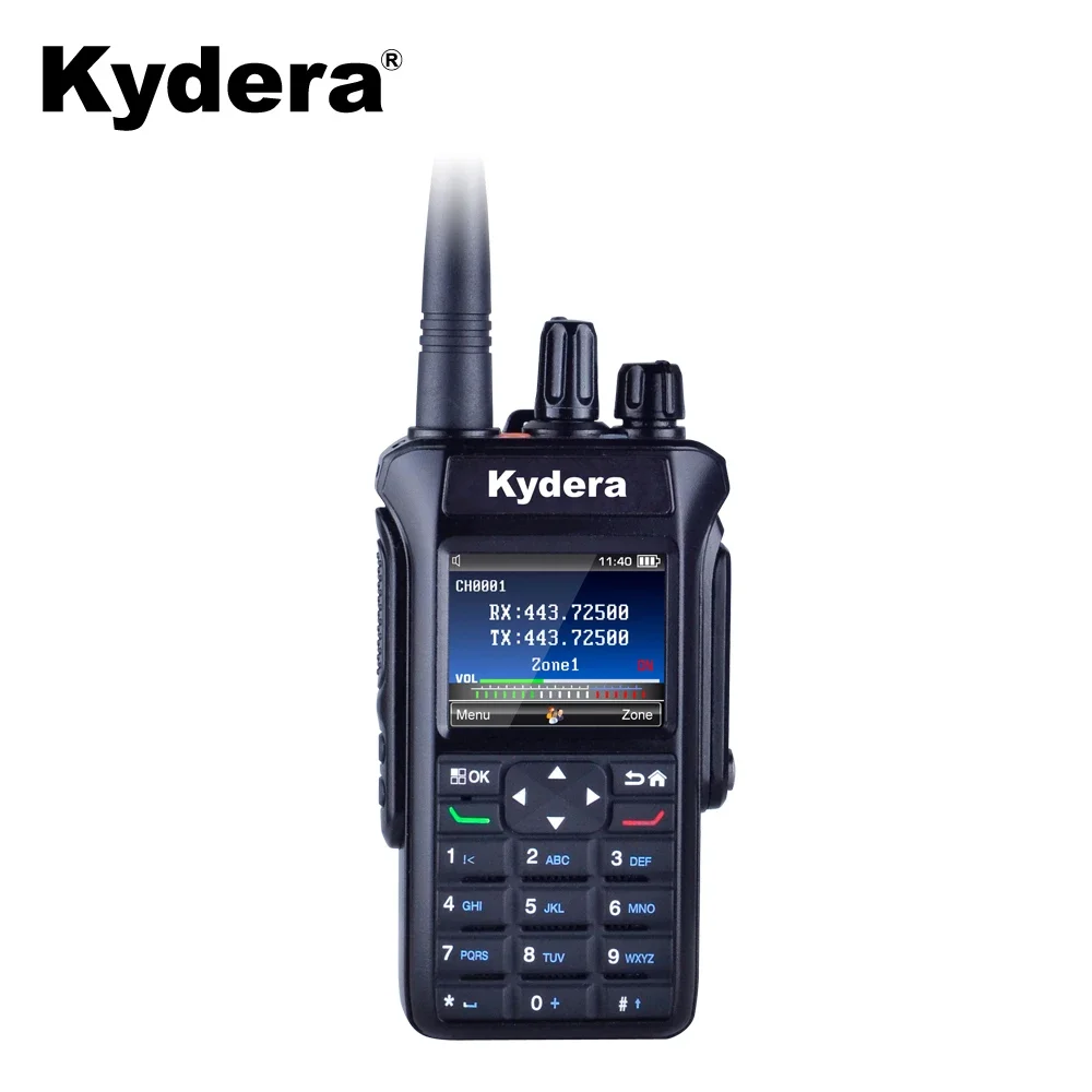 

Kydera Most Popular DMR Radio Digital Two Way Radio By Fully Metal Housing With Ai-noise Cancelling GPS BT Function