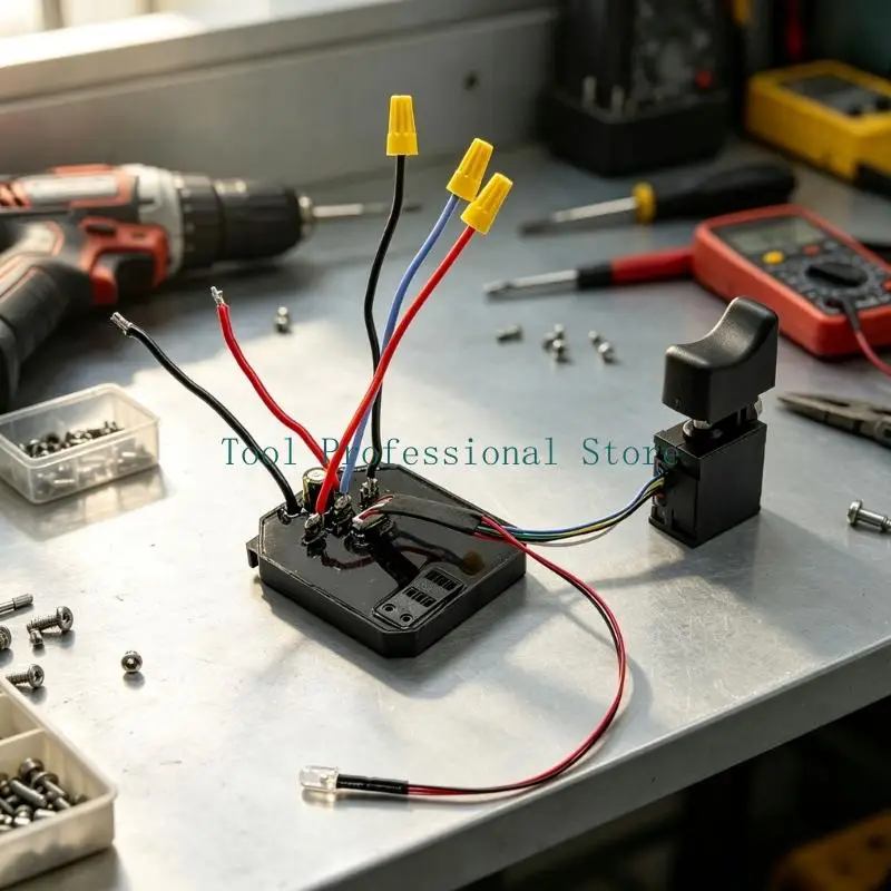 57QF Cordless Drill Control Board Assembly for 21V Drill Service Replacement Part