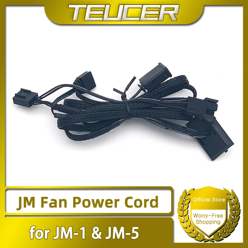 TEUCER JM Series Fan Power Cable Suitable for TEUCER JM-1 and JM-5 PC Fans.