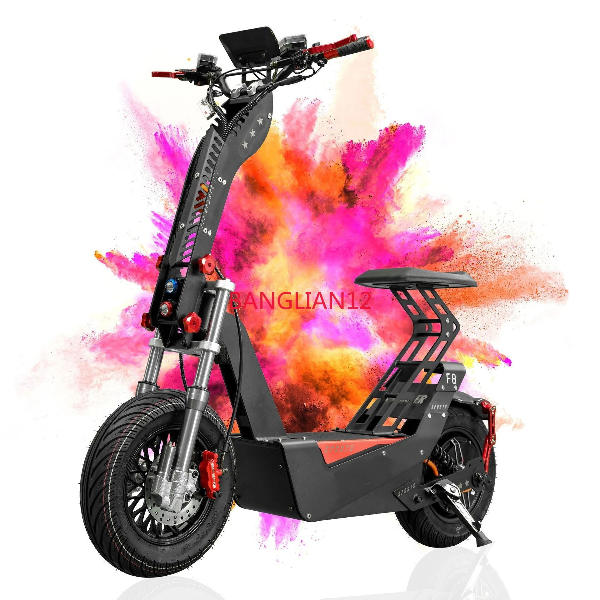 72V40ah large capacity 1500w95km/h high-speed electric motorcycle 130km battery life