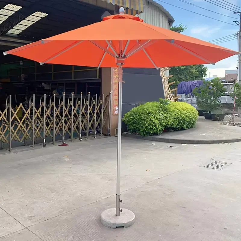 Luxury Aluminum Umbrella with 260 Polyester Center Pole Umbrella Aluminum Frame for Hotel Outdoor Hospital Parasol