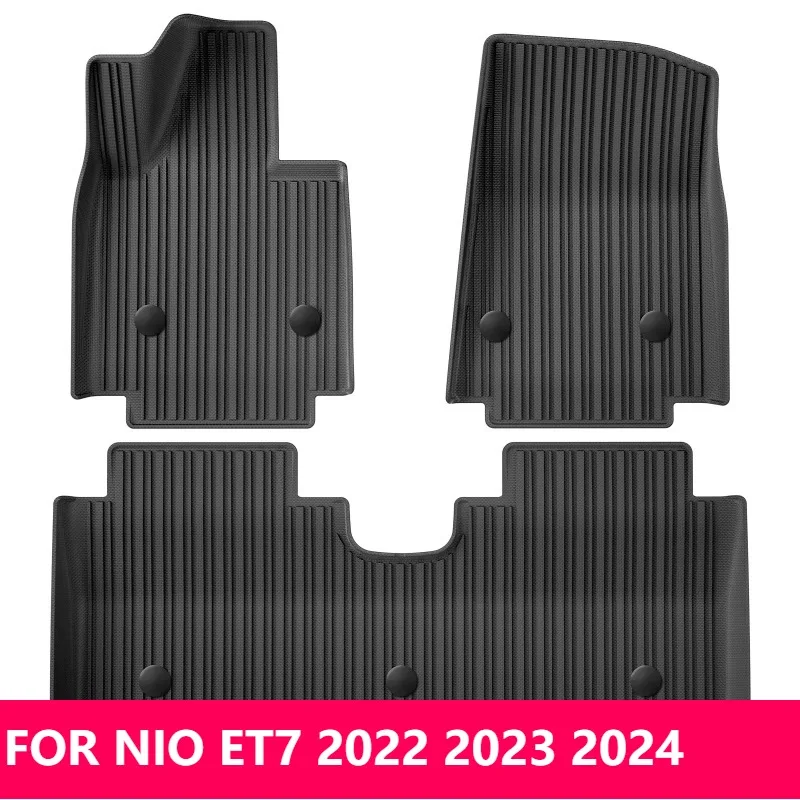 

Для NIO ET7 2022-2024 TPE 3D коврики и подкладка багажника для всепогодные (левый руль)