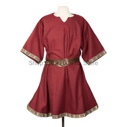 Medieval Tunic Celtic Anglo-Saxons Shirt Renaissance Fair Wanderer Costume Ethnic Handfasting Dress ForWomen