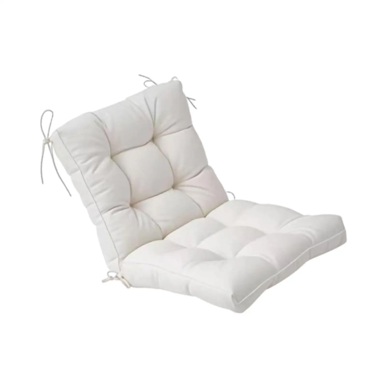 Rocking Chair Cushion Set High Back Polyester Seat Pad with Ties for Home Office Garden Dining Room Comfort
