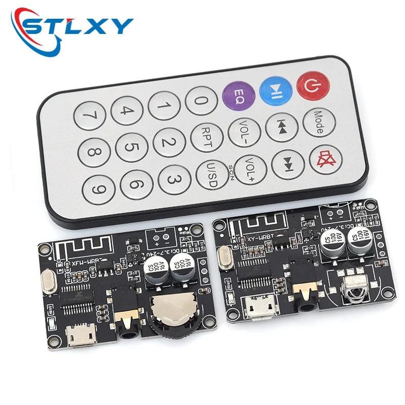 Stlxy XY-WRBT Bluetooth Audio Receiver Board Bluetooth 5.0 MP3 Lossless Decoder Board Wireless Stereo Music with Remote Control