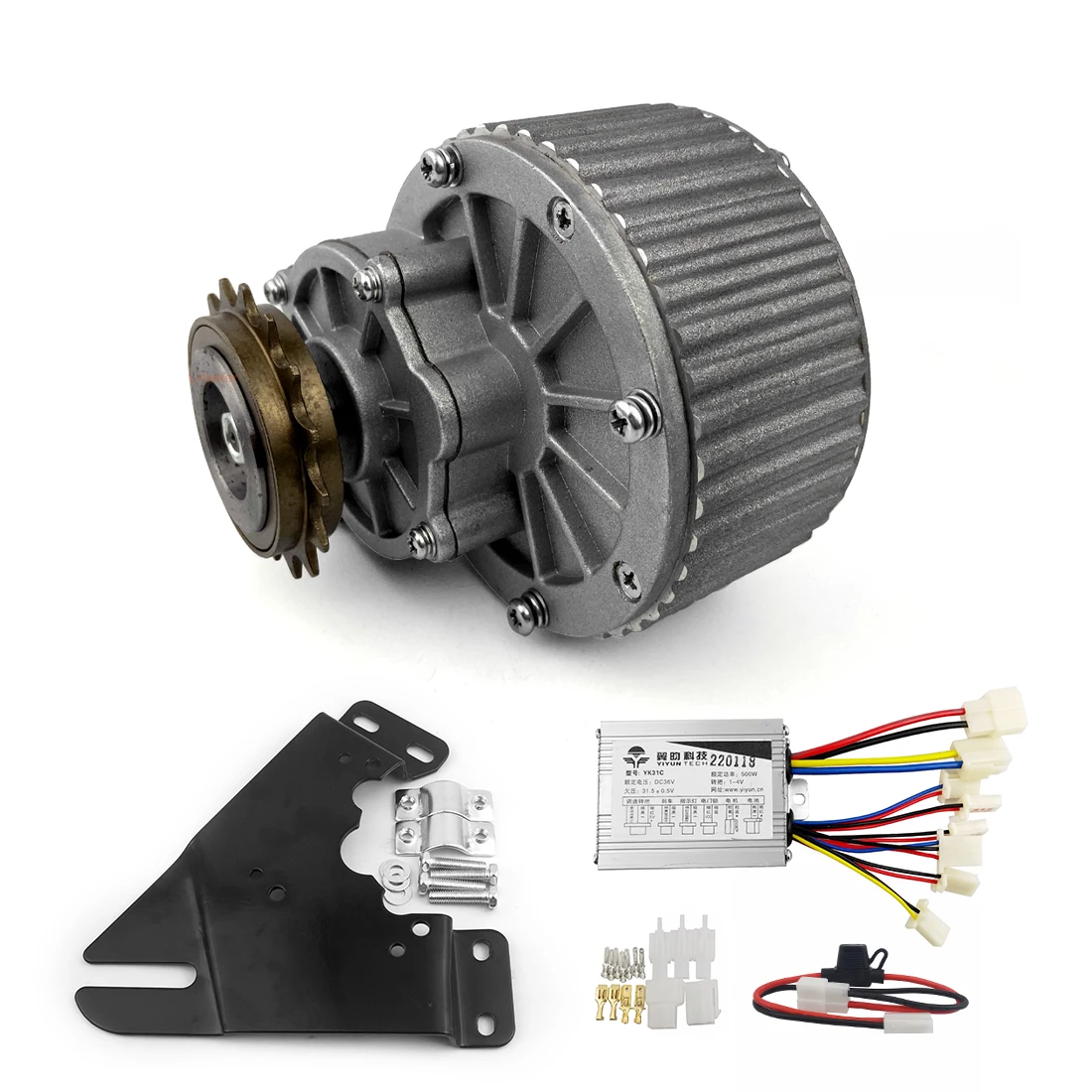

24V 36V 450W 16 Teeth Geared Brushed Motor Complete Conversion Kit for BMX Electric Bicycle