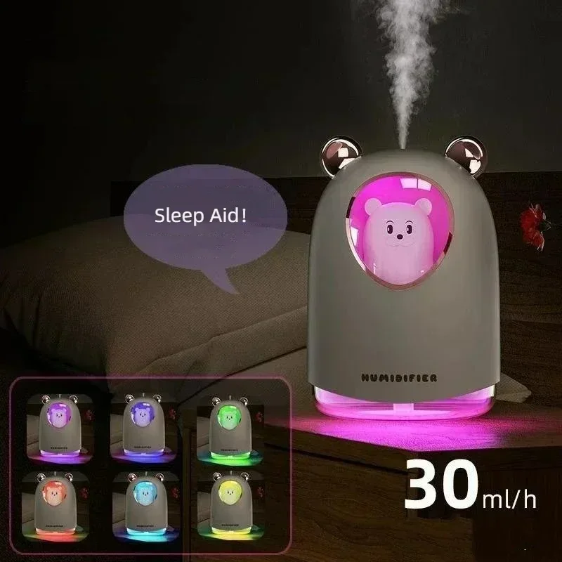 

New Cute Pet Cute Bear Humidifier USB Mini Car Air Purifier Home Small Hydration Creative Humidifier Home Desktop Hydration