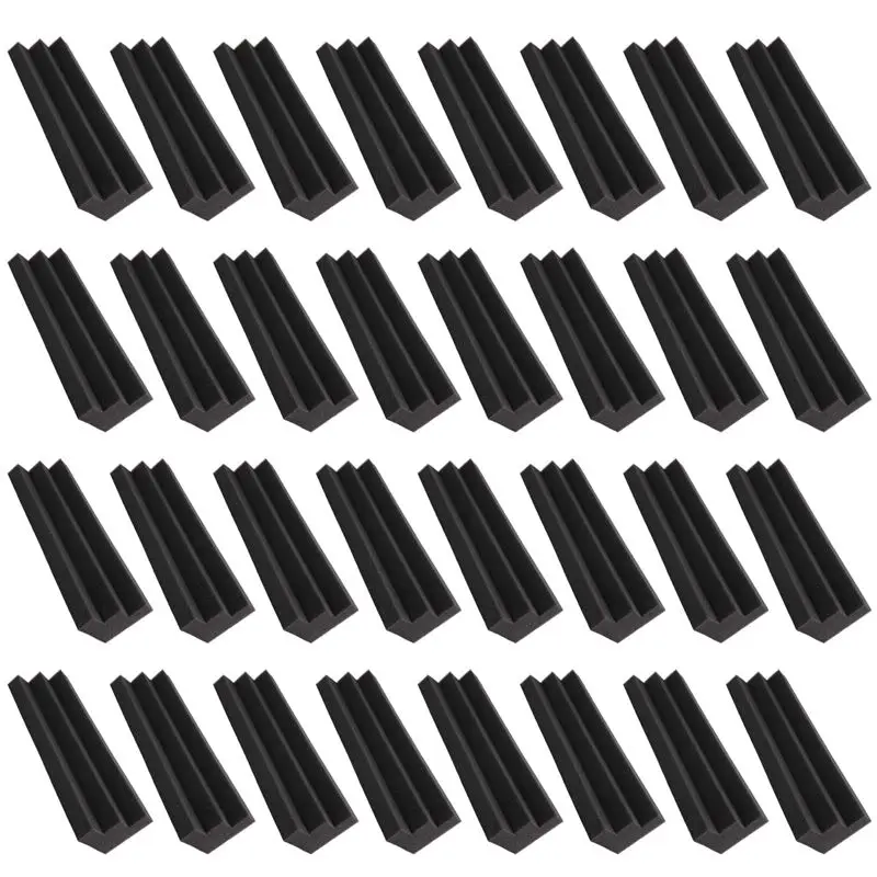 N96R 32 Pcs Acoustic Panels Bass Trap Corner Studio Foam Sound Insulation Pad Wall Panel Corner Block For Studio Or Theater